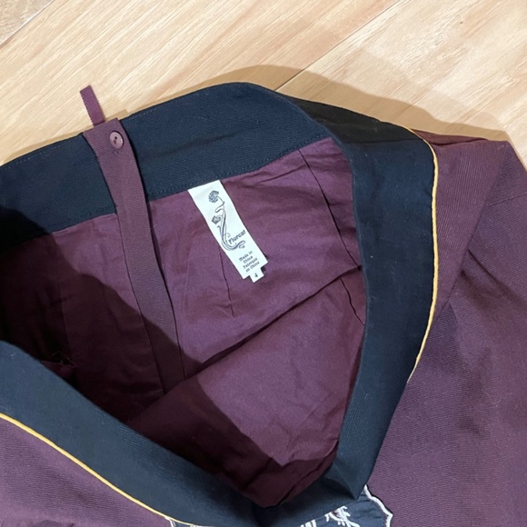 Anthropologie Floreat Embroidered Color Block Mini Skirt Size 4 - Picture 4 of 7